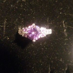Purple round ring
